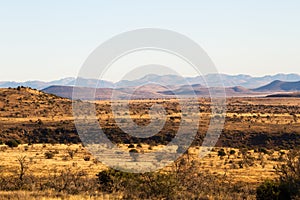 Mountain Zebra National Park, South Africa: general view of the scenery giving an idea of the topography and veld type photo