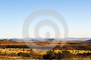 Mountain Zebra National Park, South Africa: general view of the scenery giving an idea of the topography and veld type photo