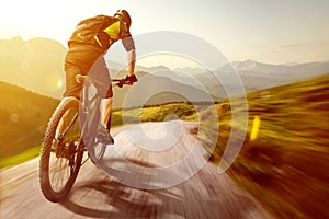 Mountainbike in the Mountains