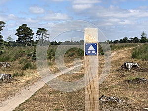 Mountainbike path in the Drents-Friese Wold