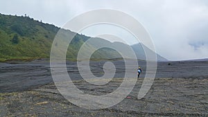 Mountainbiking to the top of Mountain Bromo