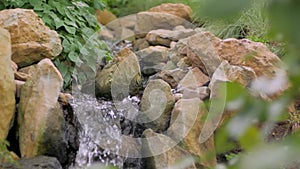 Mountaine landscape with waterfall