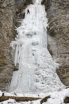 Horolezec na Brankovském ledopádu, Slovensko