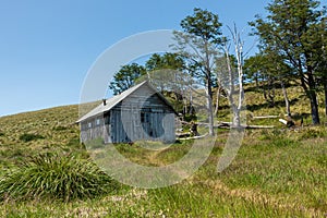 Mountaineer refuge in Puyehue volcano