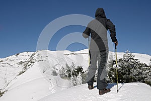 Mountaineer walking