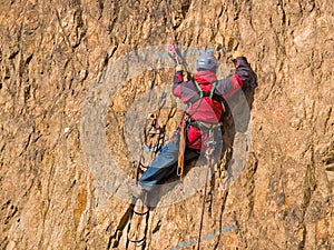 Mountaineering competition photo