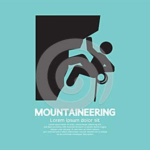 Mountaineering Graphic Symbol photo