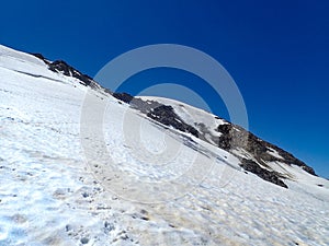 Mountaineering to the top of weisseespitze from kaunertal photo