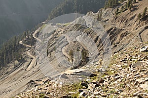 Mountainous Dangerous Road