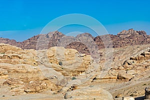 Mountainous and desert landscape of Jordan