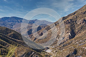 Mountainous landscape of the Alpujarra near Berja photo