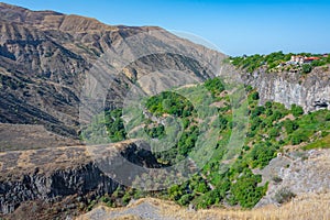 Mountainous landscape of Azat valley in Armenia