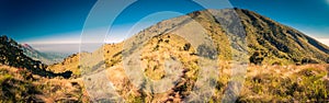 Mountainous landscape in Indonesia