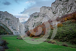 Mountainous landscape of the natural park of Fuentes Carrionas