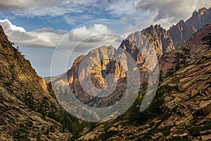 Mountainous landscape, Nature Park of Corsica, France