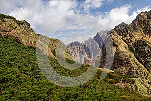 Mountainous landscape, Nature Park of Corsica, France