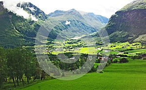 Mountainous landscape of northern Norway