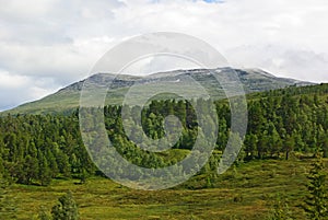 Mountainous landscape of northern Norway