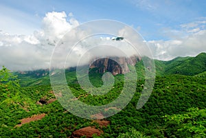 Mountainous landscape of Sierra Madre in Sinaloa Mexico.