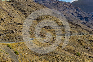 A mountainous landscape in the west of the island of Gran Canaria