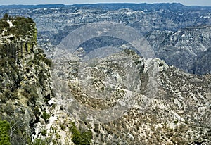Mountainous landscapes of Copper Canyon, Chihuahua, Mexico