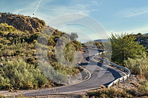 Mountainous landscape of the Alpujarra near Berja photo