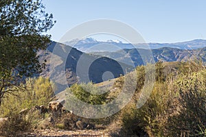 Mountainous landscape of the Alpujarra near Berja photo