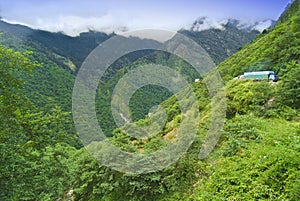 Mountainous Tibetan landscape