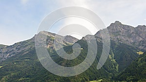 Mountainridge in the Swiss Alps photo