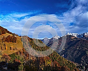mountains alpen in italy photo