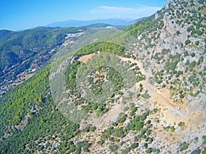 Mountains above Oludeniz in Turkey
