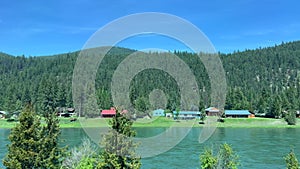 The mountains along the Kootenai River near Libby, MT