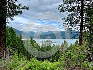 The mountains along the Kootenay River near Libby, MT