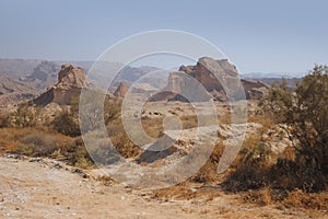 The mountains along the Persian Gulf in Iran