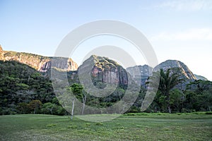 Mountains in amazon rainforest in Bolivia