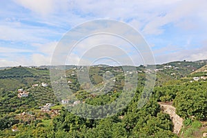 Mountains of Andalucia from Frigiliana, Spain