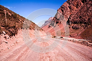 Mountains in Andes, Santiago, Chile