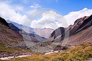 Mountains in Andes, Santiago, Chile