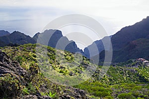 Mountains around famous Masca village on Tenerife