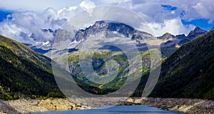 Mountains around lake Malga Bissina, Daone, Italy