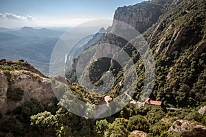 Mountains around Montserrat monastery