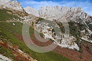 Mountains in the Austrian alps