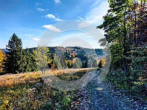 mountains autumn landscape