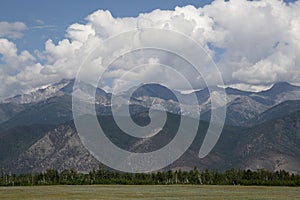 The mountains of the Barguzin mountains, this valley of the Barguzin river