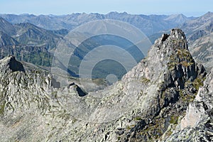 Mountains Barguzinsky Ridge in Lake Baikal