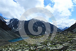 Mountains, beauty, lake, pure water tourism. clean air.