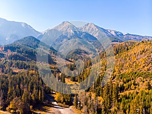 Mountains of Belianske Tatry, zdiar in Slovakia.
