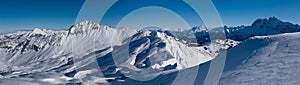 Mountains on the border of France and Switzerland,