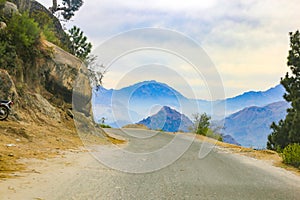 Mountains of Buner valley. Swat District. 29th January 2023.