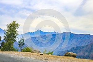 Mountains of Buner valley. Swat District. 29th January 2023.